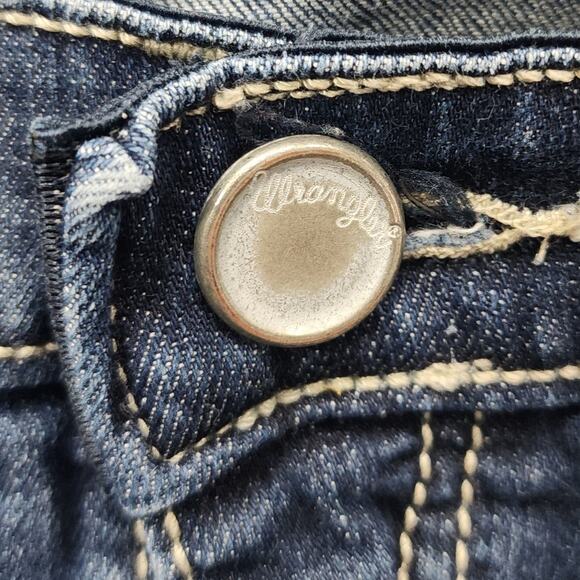 Wrangler Jeans Womens 9/10 X 30 Blue Ultimate Riding Q-Baby Mid-Rise Bootcut - Picture 3 of 14